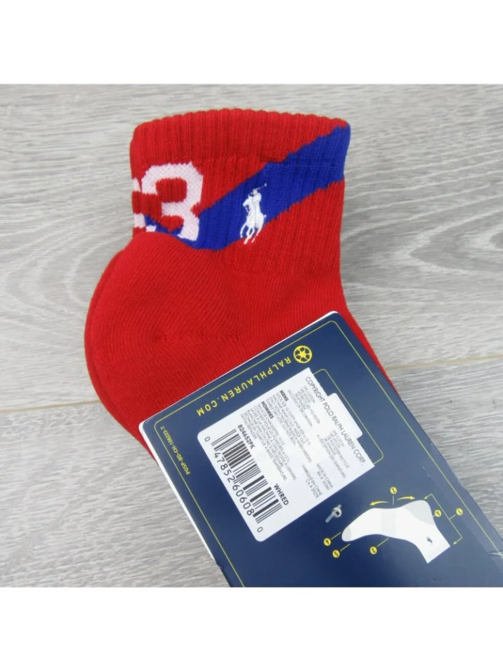 Polo Ralph Lauren Performance Half Cushion Socks Men's Size 6-12.5 (3 PAIRS) NEW